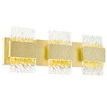 Carolina Bathroom Vanity Light - Gold Leaf / Clear