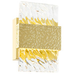 Carolina Wall Sconce - Gold Leaf / Clear