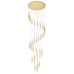Andes Multi-Light Pendant - Satin Gold / Frosted