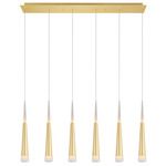 Andes Linear Chandelier - Satin Gold / Frosted