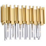 Deco Bathroom Vanity Light - Medallion Gold / Crystal