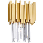 Deco Wall Sconce - Medallion Gold / Crystal
