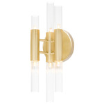Orgue Wall Sconce - Satin Gold / Clear