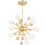 Element Chandelier - Sun Gold / Frosted