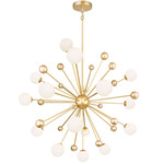 Element Chandelier - Sun Gold / Frosted