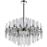 Miroir Chandelier - Polished Nickel / Clear