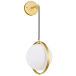 Da Vinci Hanging Wall Sconce - Medallion Gold / Frosted