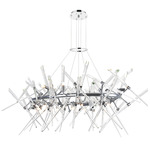 Icicle Chandelier - Chrome / Clear