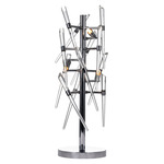 Icicle Table Lamp - Chrome / Clear