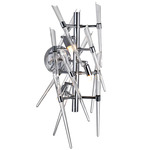 Icicle Wall Sconce - Chrome / Clear
