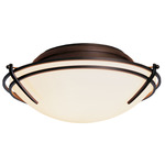 Presidio Tryne Ceiling Light Fixture - Bronze / Opal