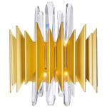 Cityscape Wall Sconce - Satin Gold / Crystal