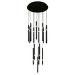 Flute Chandelier - Black