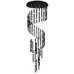 Flute Chandelier - Black