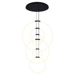 Hoops Chandelier - Black / White