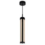 Neva Pendant - Black / Clear