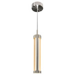 Neva Pendant - Satin Nickel / Clear
