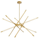 Oskil Chandelier - Satin Gold / Frosted