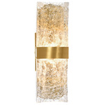 Lava Color-Select Wall Sconce - Brass / Artisanal Glass