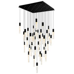 Greta Chandelier - Black / Artisanal Glass