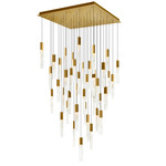 Greta Chandelier - Brass / Artisanal Glass