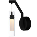 Olinda Wall Sconce - Black / Clear