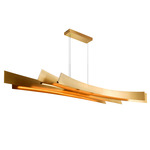 Candora Color-Select Linear Chandelier - Brass / Brass
