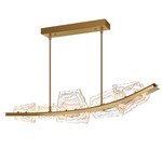 Arcus Color-Select Chandelier - Brass / Clear