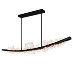 Arcus Color-Select Chandelier - Black / Clear