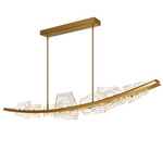 Arcus Color-Select Chandelier - Brass / Clear