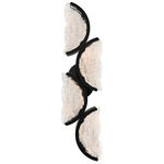 Moon Color-Select Wall Sconce - Black / Artisanal Glass