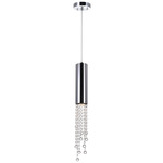 Extended Pendant - Chrome / Crystal