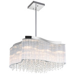 Elsa Chandelier - Chrome / Clear
