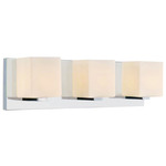 Cristini Bathroom Vanity Light - Satin Nickel / Off White