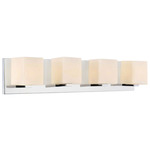 Cristini Bathroom Vanity Light - Satin Nickel / Off White