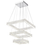 Florence Chandelier - Stainless Steel / Crystal