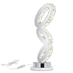 Balanced Table Lamp - Chrome / Crystal