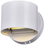 Lilliana Round Wall Sconce - White / White