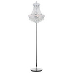 Empire Floor Lamp - Chrome / Crystal