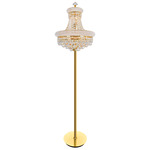 Empire Floor Lamp - Gold / Crystal