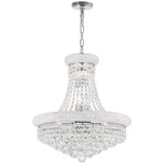 Empire Chandelier - Chrome / Crystal