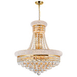 Empire Chandelier - Gold / Crystal