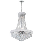 Empire Chandelier - Chrome / Crystal
