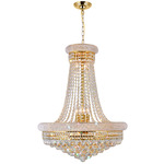 Empire Chandelier - Gold / Crystal
