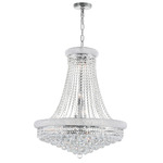 Empire Chandelier - Chrome / Crystal