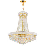 Empire Chandelier - Gold / Crystal