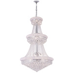 Empire Tiered Chandelier - Chrome / Crystal