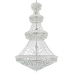 Empire Tiered Chandelier - Chrome / Crystal