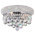 Empire 2-Light Wall Sconce - Chrome / Crystal