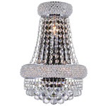 Empire 3-Light Wall Sconce - Chrome / Crystal